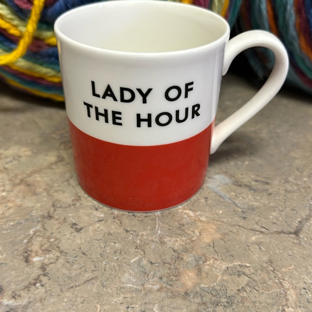 Kate Spade by Lenox Chic Speak Lady of the Hour Coffee Cup